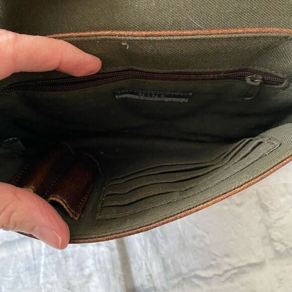 Nine and company crossbody purse w/flap and snap closure brown - Picture 9 of 13